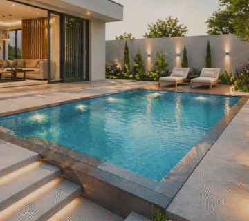 انشاء حوض سباحة منزلي